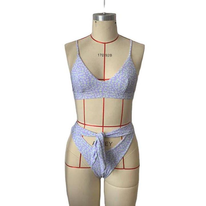 Damen Triangel-Bikini mit Wickelbund Drune