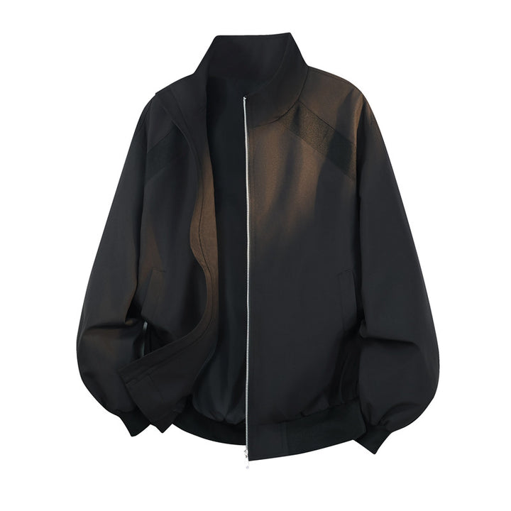 Damen Blouson‑Jacke im Oversize‑Schnitt mit Ballonärmeln, Stehkragen & elastischem Bund Drune