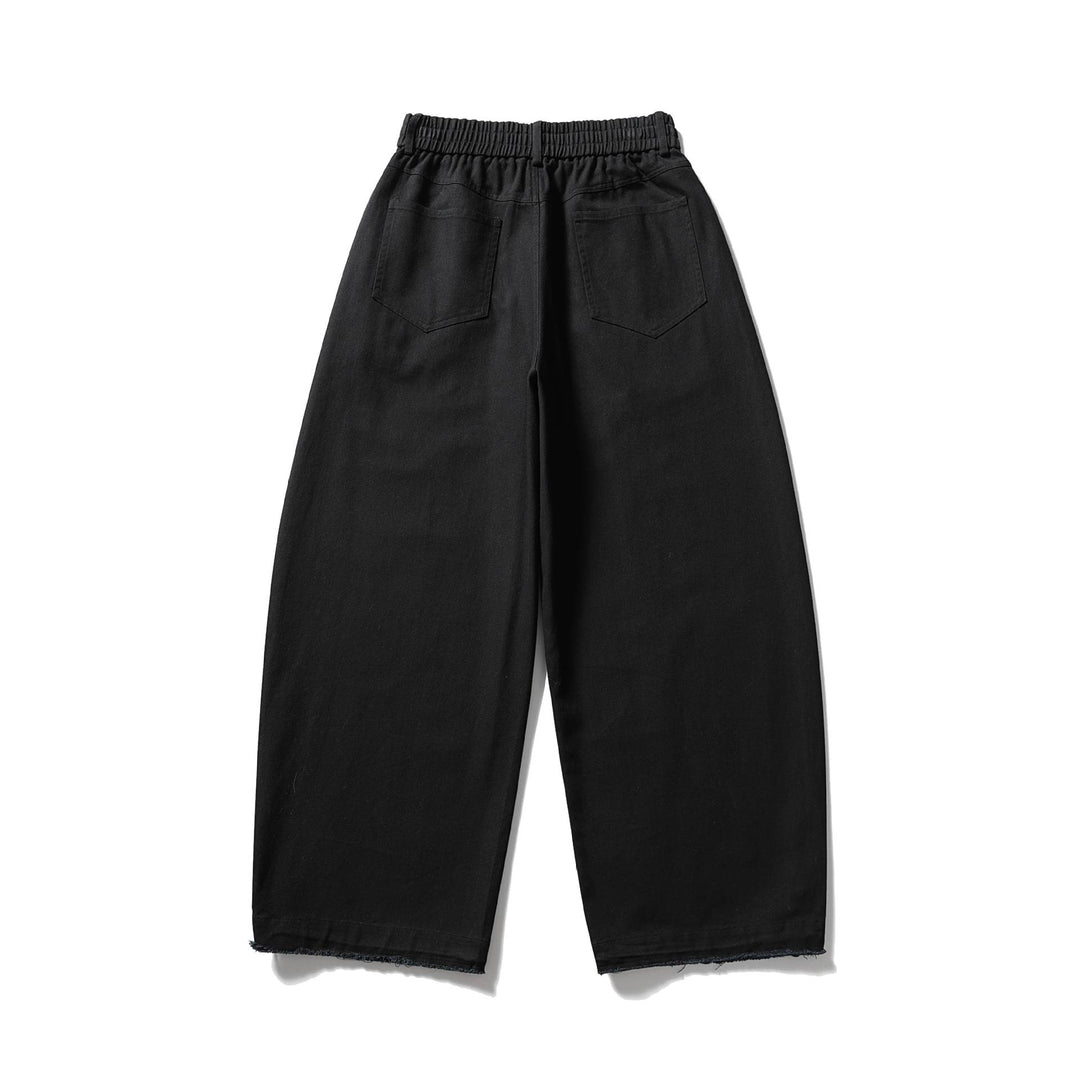 Damen Culotte-Hose im weiten Schnitt mit elastischem Bund und Kordelzug Drune