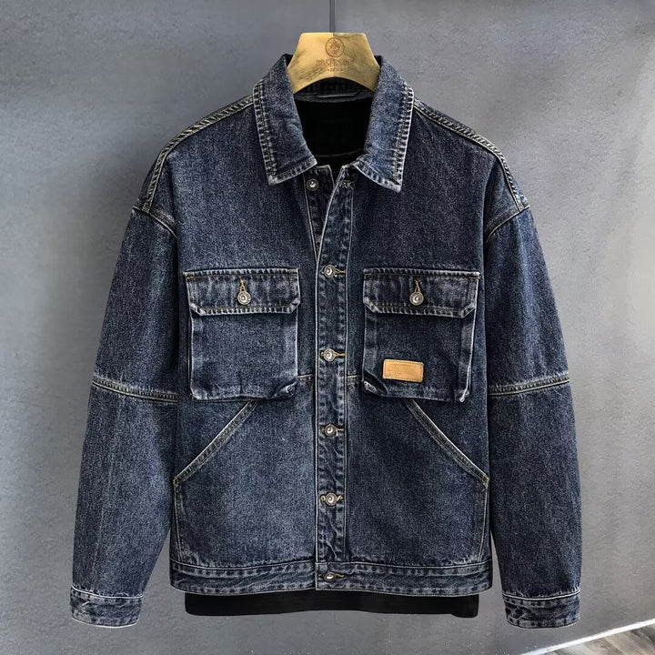 Herren Denim Jacke mit praktischen Taschen Drune