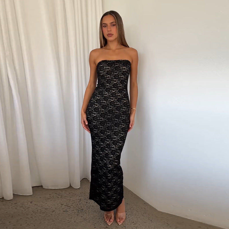 Damen Maxi-Rock aus eleganter Spitze mit figurschmeichelndem Schnitt Drune