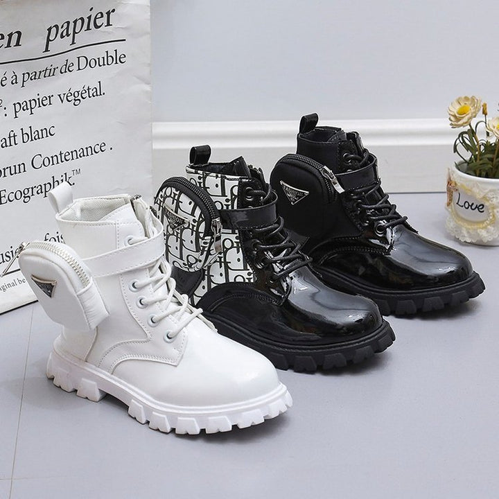 Damen Modische Schnürstiefel mit ausgefallenem Design und praktischen Taschen Drune