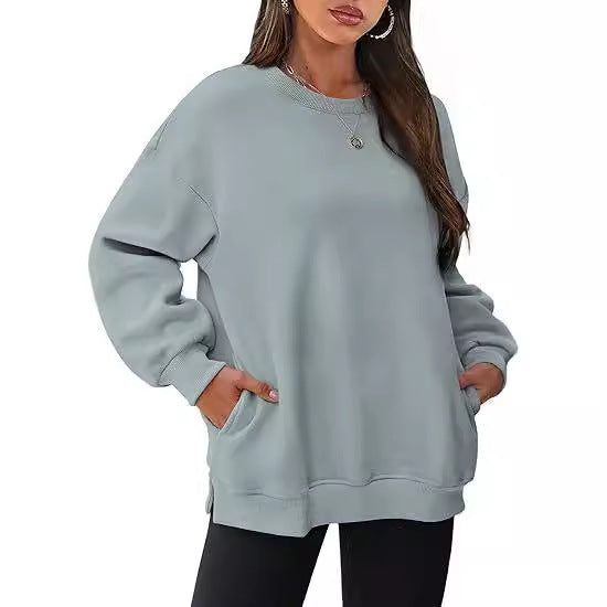 Damen lässiger Oversized Sweatshirt Drune