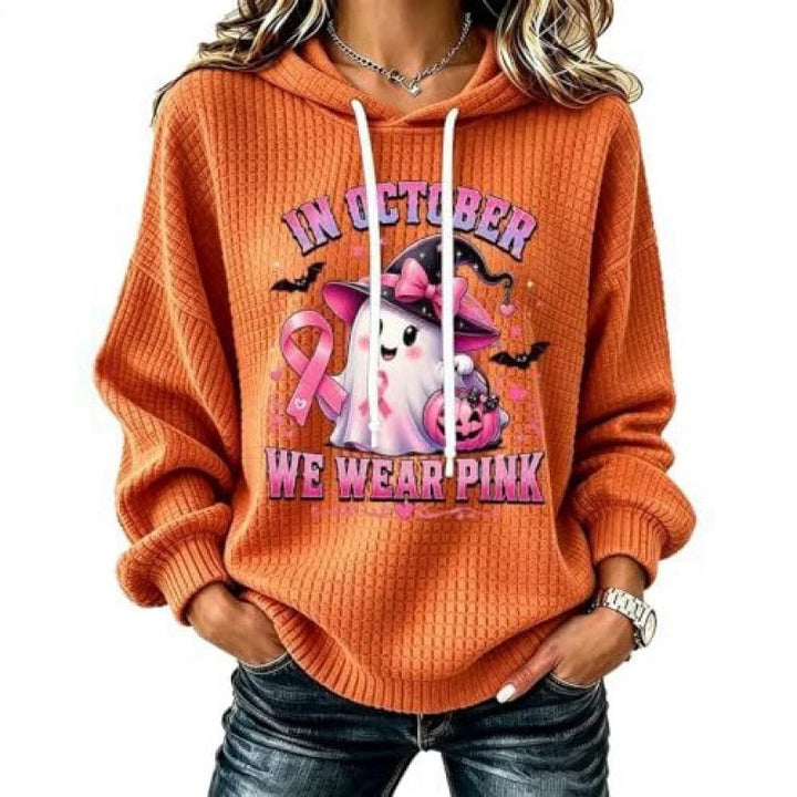 Damen Lustiger Kapuzenpullover mit Gruselmotiven Drune