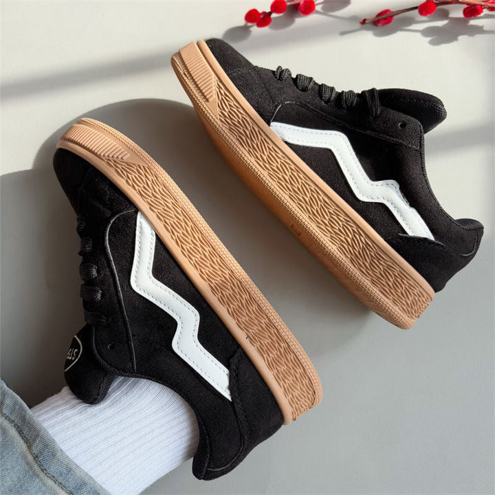 Damen Sportliche Sneaker mit hochwertigem Wildleder und rutschfester Sohle Drune