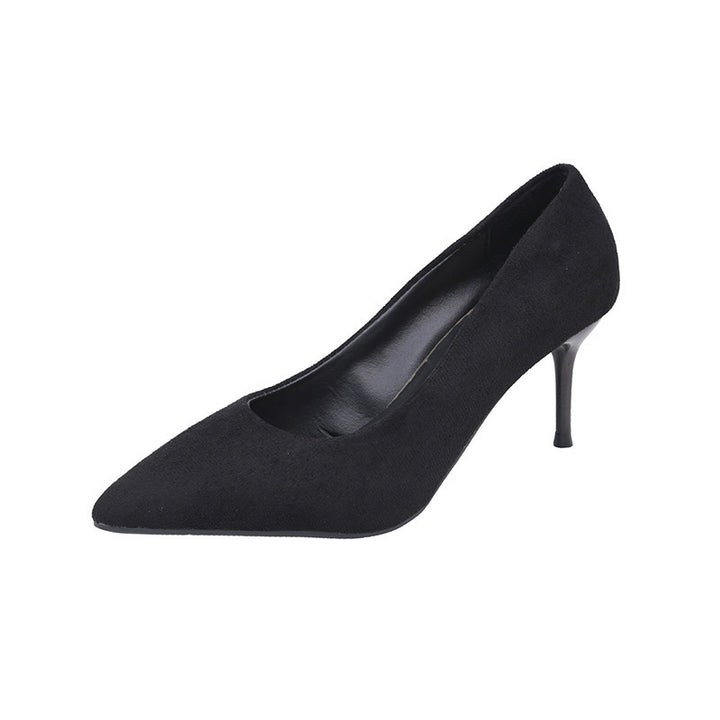 Damen nan spitze Veloursleder-Optik Pumps mit gepolstertem Fußbett und schlankem Stilettoabsatz Drune