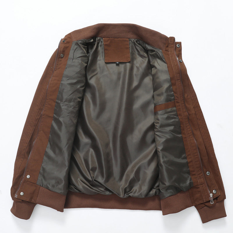 Herren Utility-Fieldjacke mit Stehkragen und Mehrfachtaschen Drune