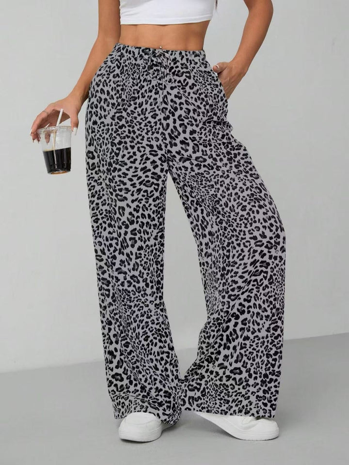 Damen Weite Tiermuster-Hose Drune