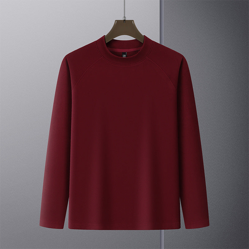 Herren Premium-Mockneck-Pullover aus feinem Woll-Mix mit Raglanärmeln Drune