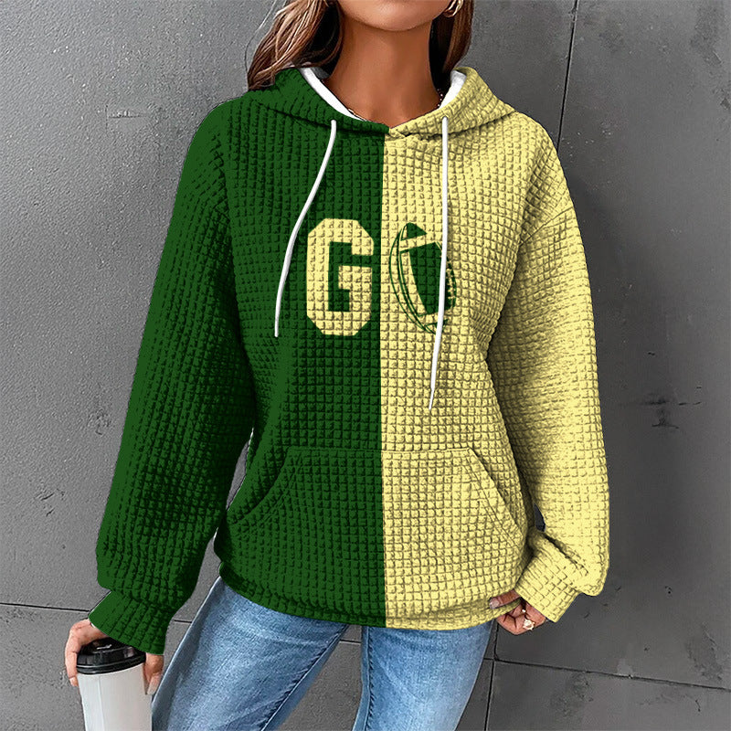 Damen Gemütlicher Kapuzenpullover mit Herzmotiv Drune