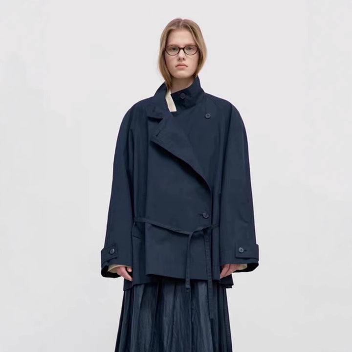 Damen Modische Übergangsjacke mit asymmetrischem Schnitt Drune