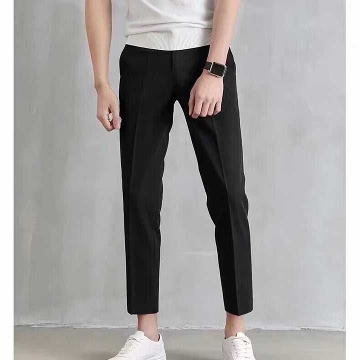 Herren Elegante Slim Fit Chino-Hose Drune