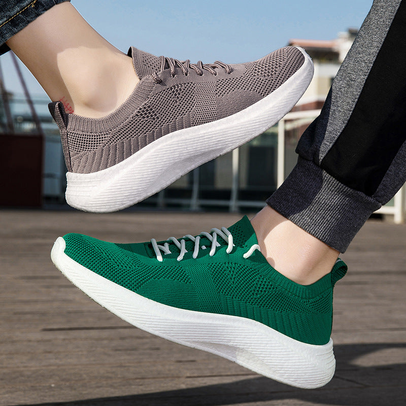Unisex nan leichter Strick-Sneaker mit anatomischer Zehenbox, gepolsterter Fersenführung und stoßabsorbierender Leichtsohle Drune