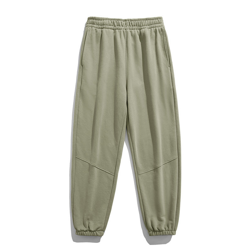 Herren Fleece-Jogginghose mit tapered Schnitt, elastischem Kordelbund & Knie-Paneelen Drune