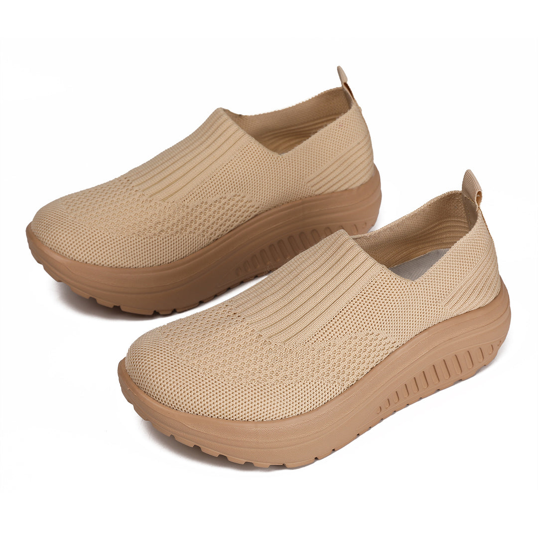 Damen nan Slip-On-Strickschuh mit elastischem Einstieg und viskoelastischer Komfortsohle Drune