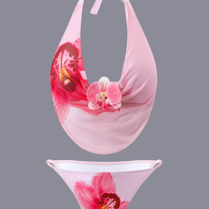 Damen Set aus modischem Bikini und fließendem Maxirock Drune