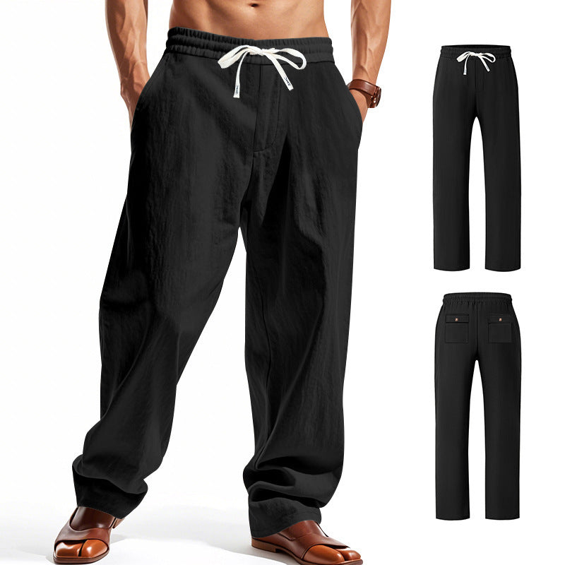 Herren Bequeme Freizeithose mit verstellbarem Bund und praktischen Taschen Drune