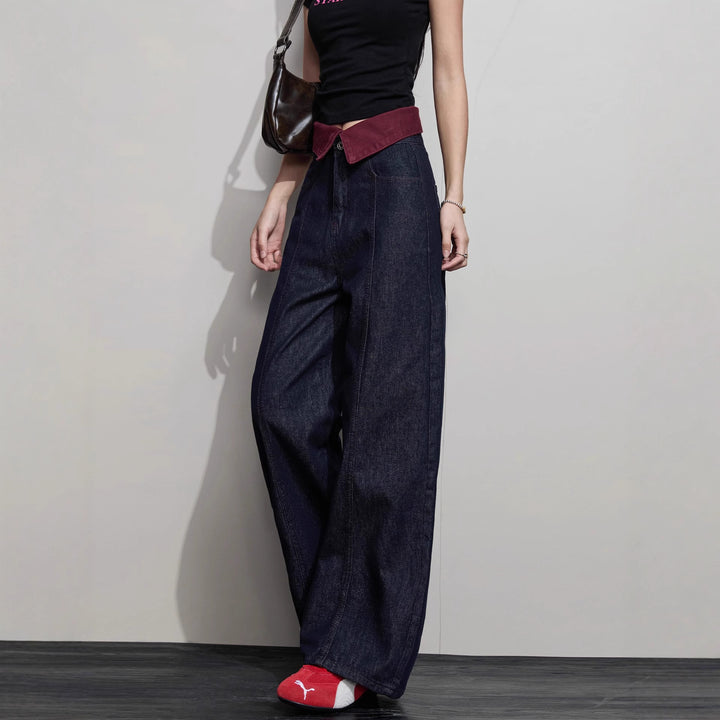 Damen Weit geschnittene Jeanshose Drune 1789268673