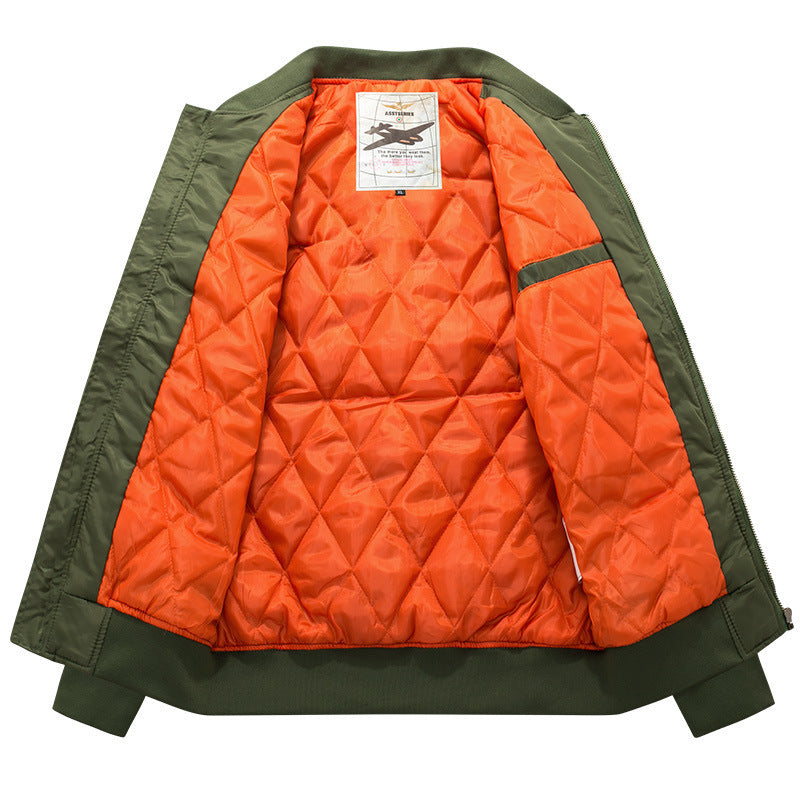 Herren Stylische Bomberjacke mit NASA-Patches Drune