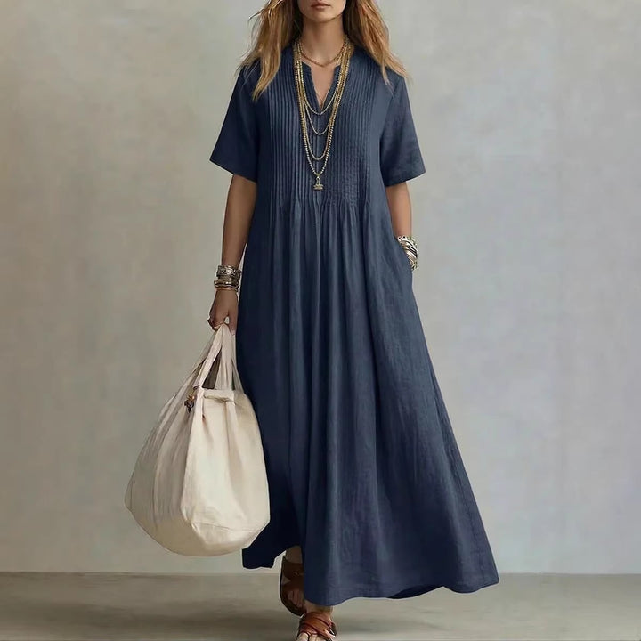 Damen Langes Sommerkleid Drune