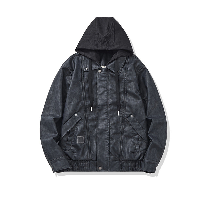 Herren Kapuzen-Canvasblouson im Boxy‑Cut mit Utility‑Details Drune