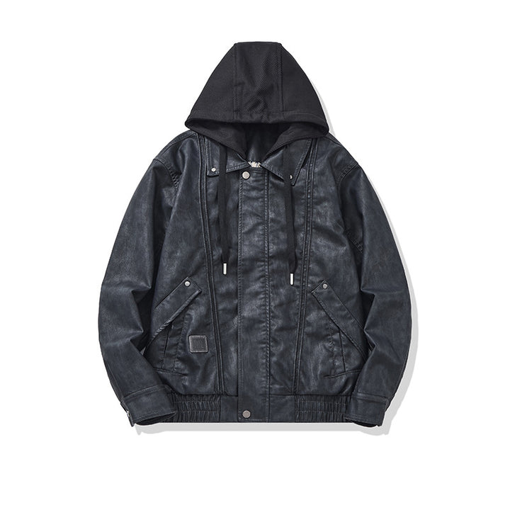 Herren Kapuzen-Canvasblouson im Boxy‑Cut mit Utility‑Details Drune