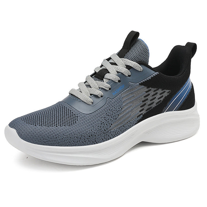 Herren nan leichte atmungsaktive Laufschuhe mit dämpfender Zwischensohle aus Memoryschaum und gestricktem Obermaterial Drune