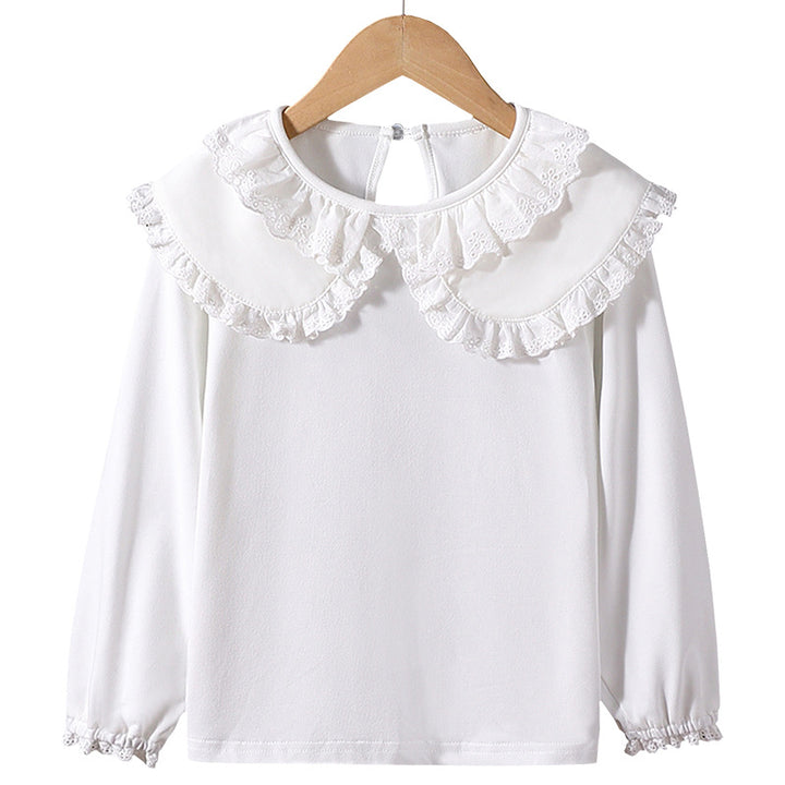 Mädchen Bluse mit romantischem Rüschensaum Drune