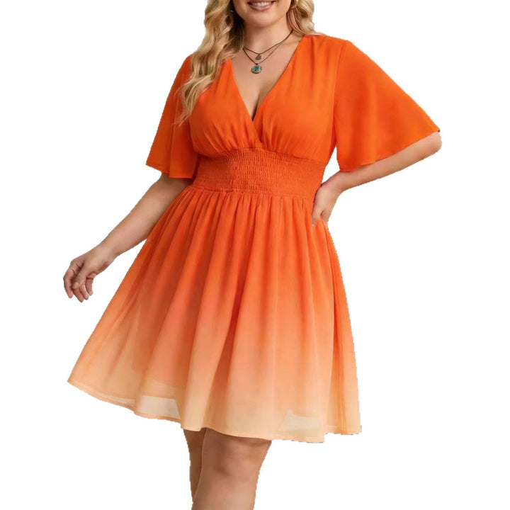 Damen Ombre-Modekleid Drune