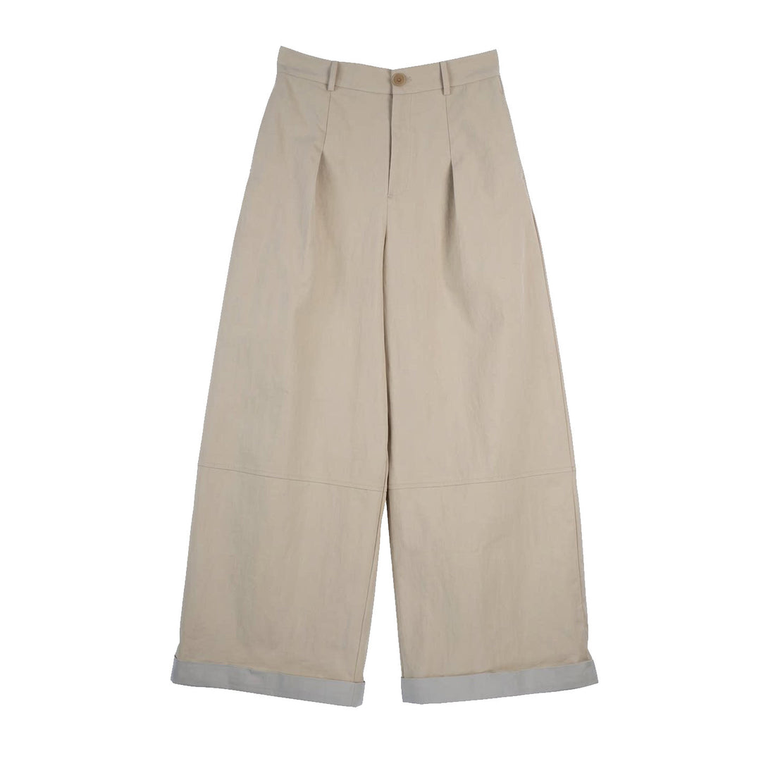 Damen Modische Chinohose mit weitem Schnitt Drune