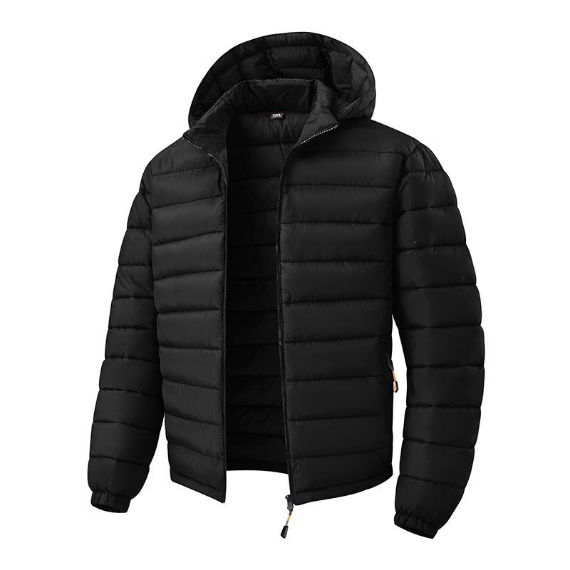 Herren Ultraleichte Steppjacke mit Kapuze und Thermoisolierung Drune