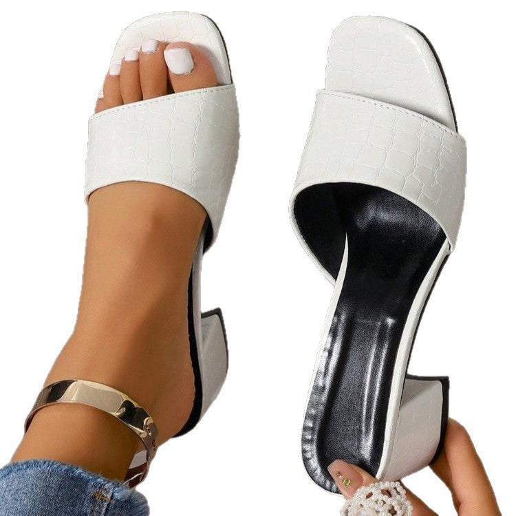 Damen Elegante Blockabsatz Sandaletten Drune