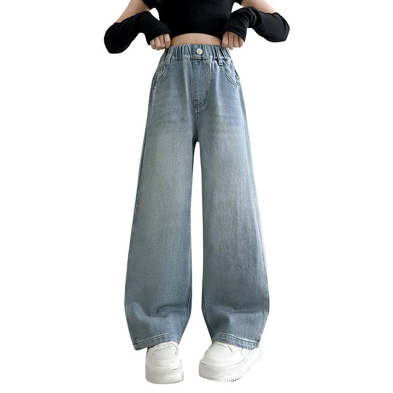 Damen Weite Jeanshose Drune