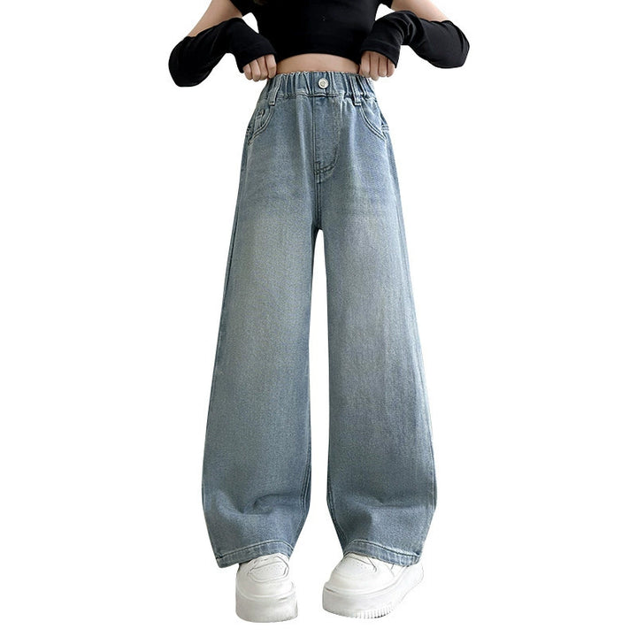 Damen Weite Jeanshose Drune