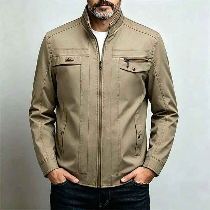 Herren Sportliche Übergangsjacke mit innovativem Stehkragen Drune