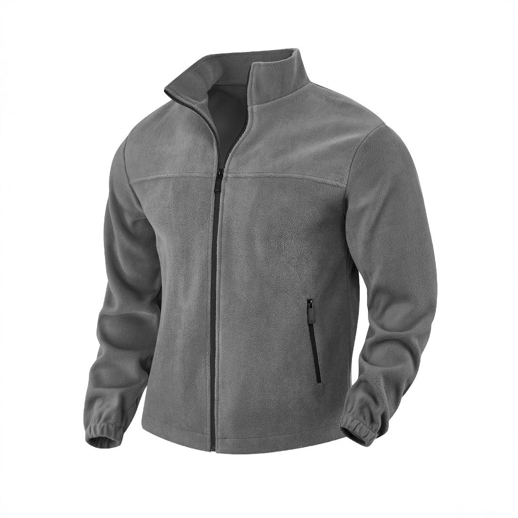 Herren Fleecejacke mit hohem Kragen Drune