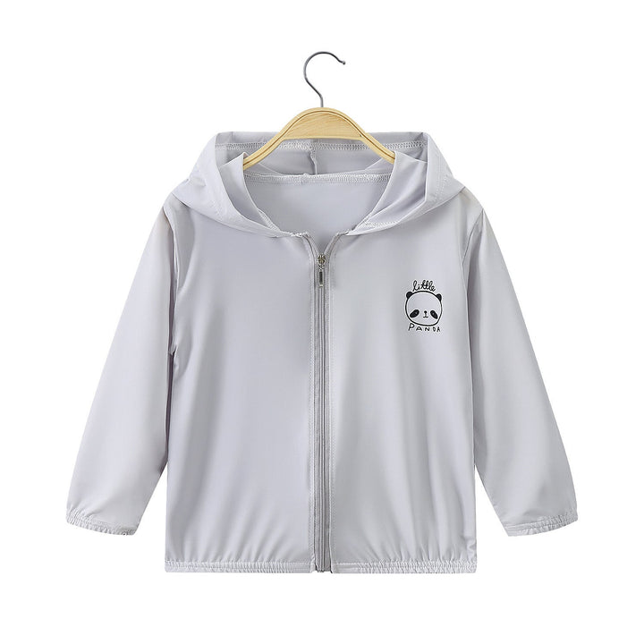 Unisex nan leichte Kapuzenjacke mit durchgehendem Reißverschluss und niedlichem Panda-Print  Drune