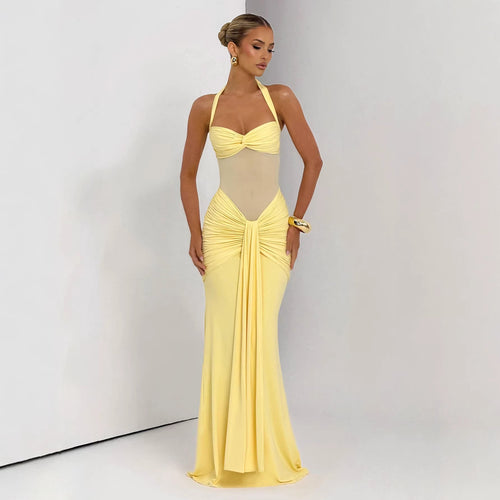 Damen Elegantes Abendkleid mit figurbetontem Schnitt und raffinierten Drapierungen Drune