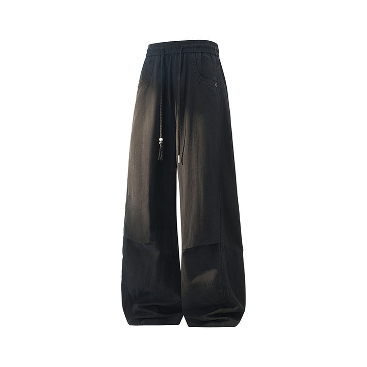 Damen Weite Balloon-Hose mit elastischem Bund, Tunnelzug und Knie‑Paneelen Drune