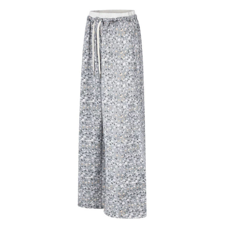 Damen Palazzo‑Glitzerhose mit elastischem Bund und Kordelzug Drune