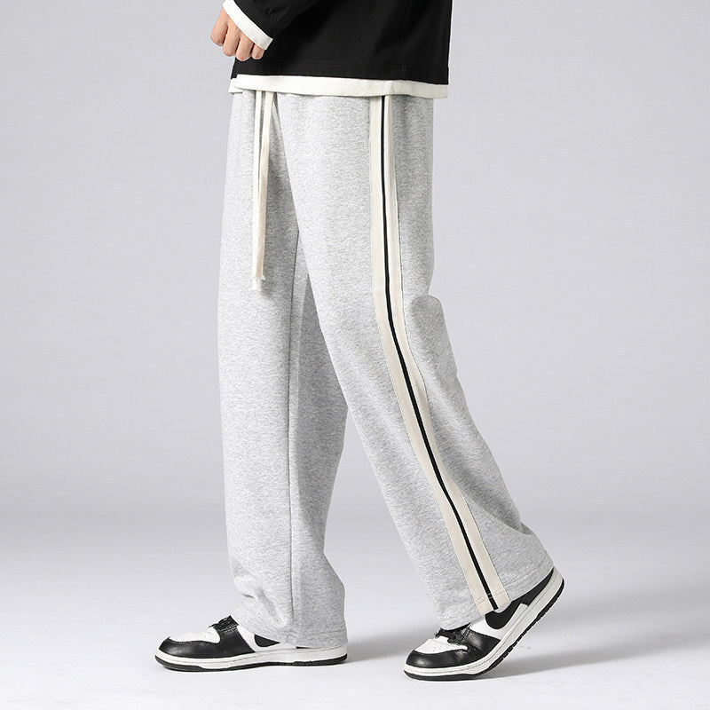 Herren Relaxed-Fit Lounge‑Hose mit markanten Seitenstreifen & verstellbarem Tunnelzug Drune