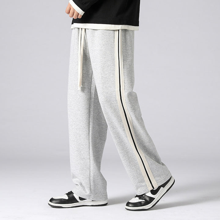 Herren Relaxed-Fit Lounge‑Hose mit markanten Seitenstreifen & verstellbarem Tunnelzug Drune