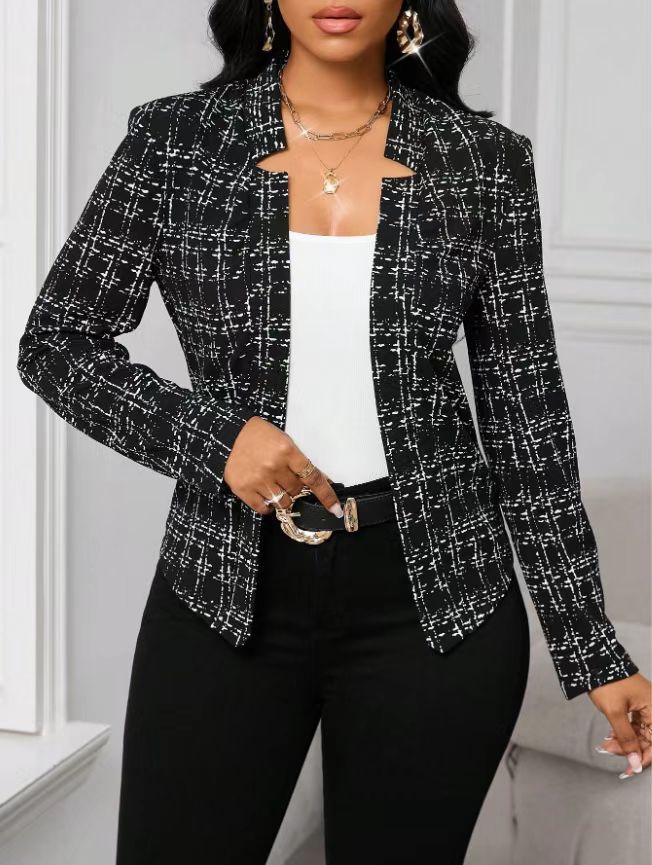 Damen raffinierte Business-Blazerjacke Drune