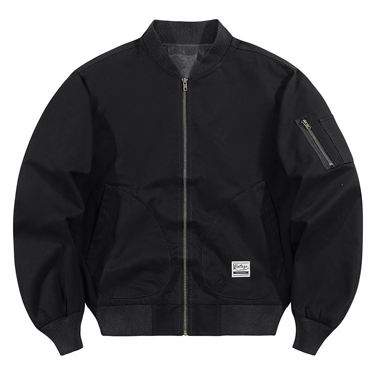 Herren Modische Bomberjacke mit praktischen Taschen Drune