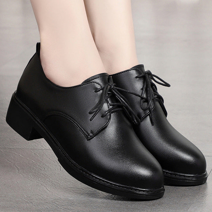 Damen Elegante Schnürschuhe mit bequemen Blockabsatz und dezentem Design Drune