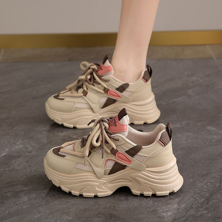 Damen Sportliche Chunky Sneakers mit atmungsaktiver Mesh-Oberfläche und dämpfendem Komfort Drune