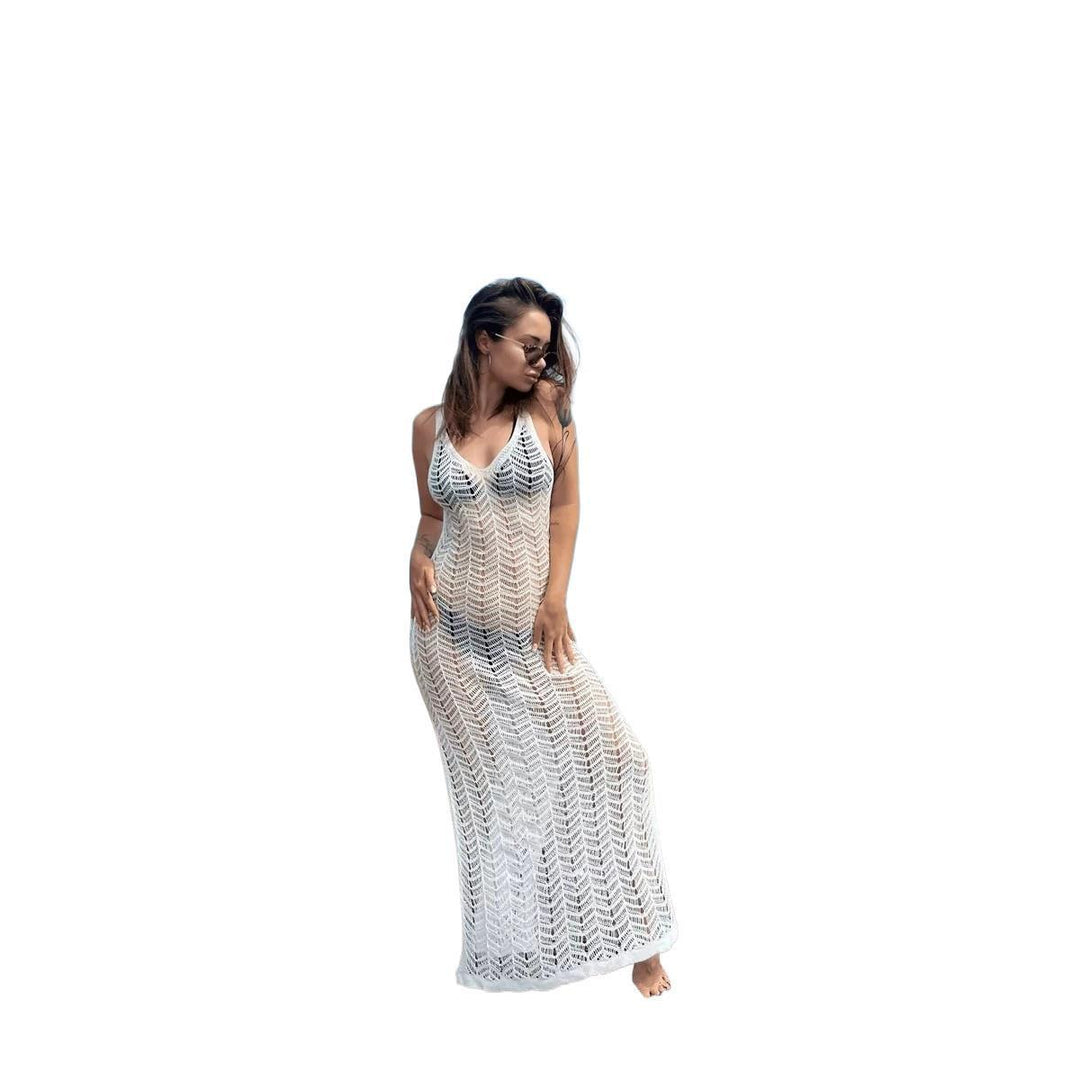 Damen Häkel-Maxikleid Drune