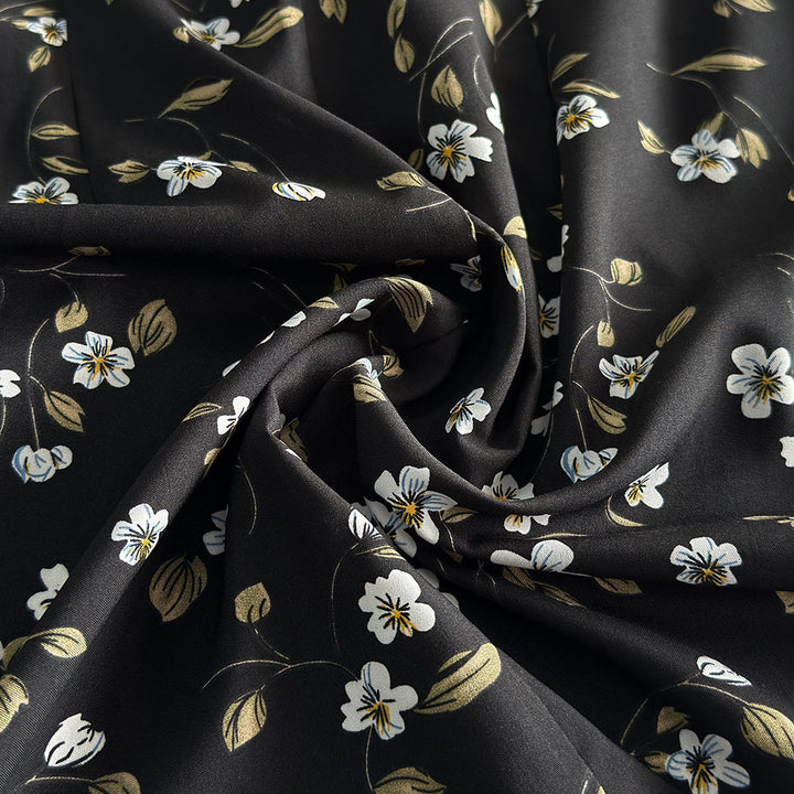 Damen Blüten-Minikleid mit eleganter Kragen-Detail Drune