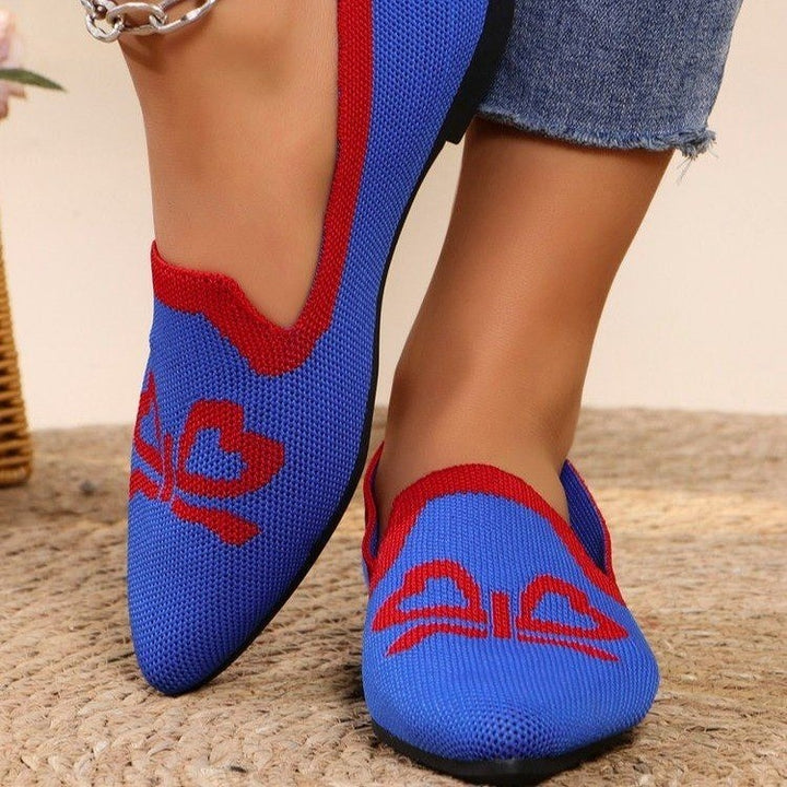 Damen Slipper mit eleganter Schleifen-Optik und atmungsaktivem Obermaterial Drune