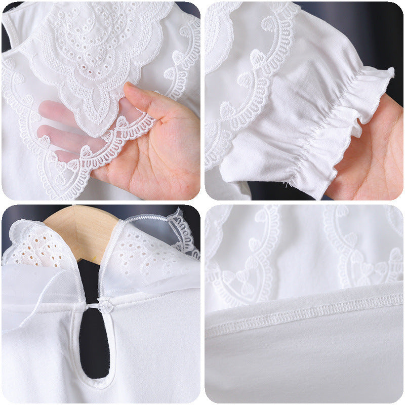Mädchen Bluse mit eleganten Rüschendetails Drune